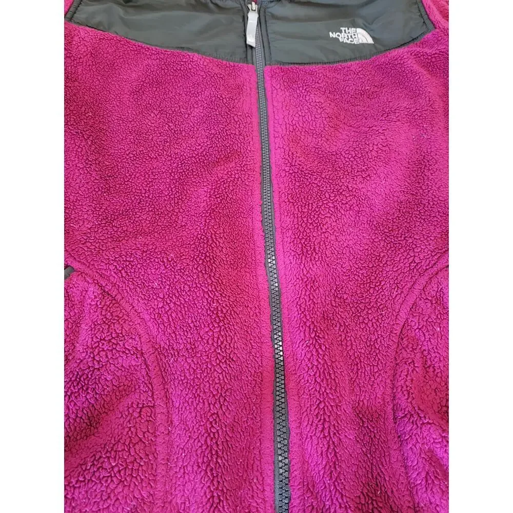 The North Face Girls Osito Fleece‎ Jacket Hooded Fully Zip Size XL #2